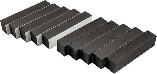 Musiclily Pro 80x18x15mm Bass Pickup Height Foam Self-Adhesive EVA Foam Anti-Vibration Foam for Jazz Bass Pickup, Black (Set of 10)