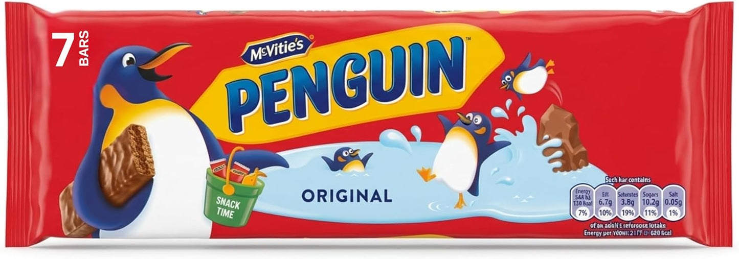 McVitie's Penguin Original Milk Bar 7 Bars (Pack of 1)