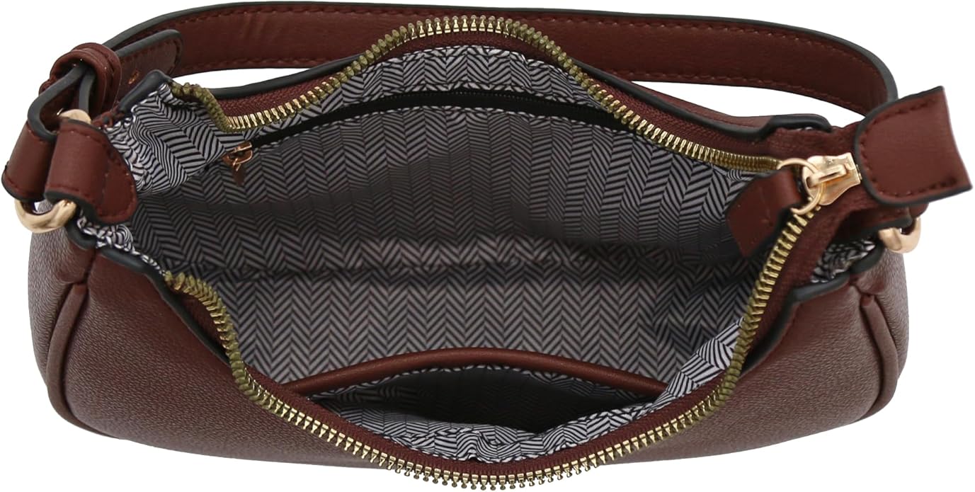 FashionPuzzle Small Crescent Shoulder Bag Underarm Purse