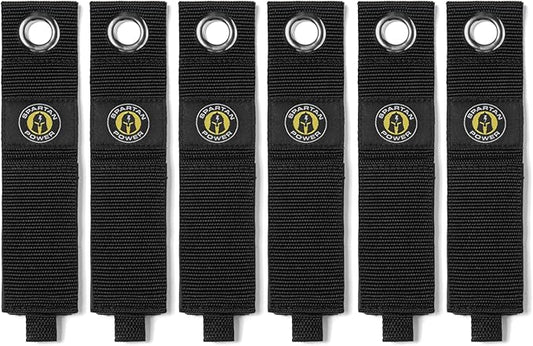 Spartan Power Heavy Duty Storage Straps, 2" X 17" Extension Cord Holder Organizer for Garage Organization and Cable Storage (6 Pack)