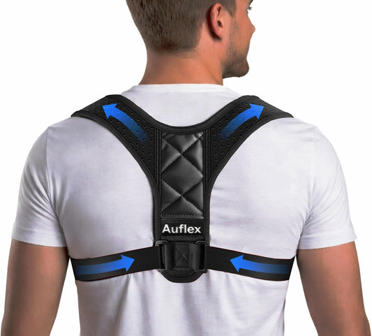 Posture Corrector for Men & Women – Back Brace Posture Corrector & Upper Back Brace for Shoulder Support – Adjustable Back Straightener for Neck & Back Pain Relief, Clavicle Support for Hunchback & Slouching (Chest 25-42”)