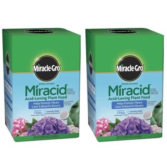 Scotts Company Miracle-Gro 1750011 Water Soluble Miracid Acid-Loving Plant Food, 1-Pound (2)