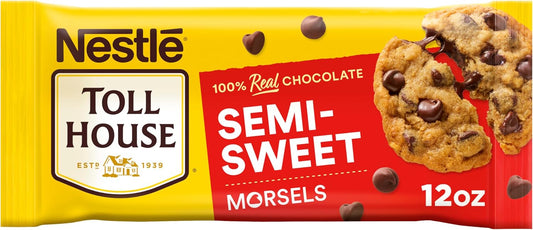 Nestle Toll House Semi-Sweet Chocolate Morsels, Chocolate Chips, Gluten Free 12 oz