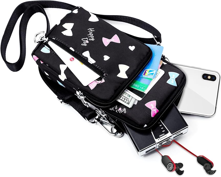 BIAOTIE Lightweight Small Crossbody bags Cell Phone Purses Travel Pouch Shoulder Bag for Women