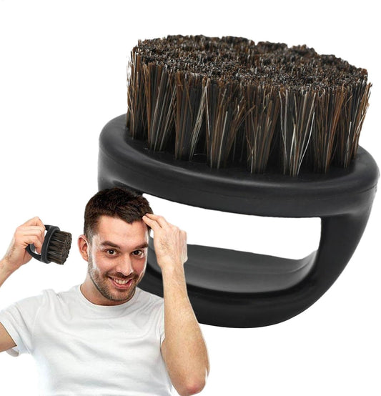 Boar Bristle Beard Brush - Beard Man Brush, Beard Grooming Brush | Natural Boar Bristle, Wooden Handle Beard Styling Tool, Men's Facial Hair Care Accessory, Distributes Oils Evenly Strengthens Beard
