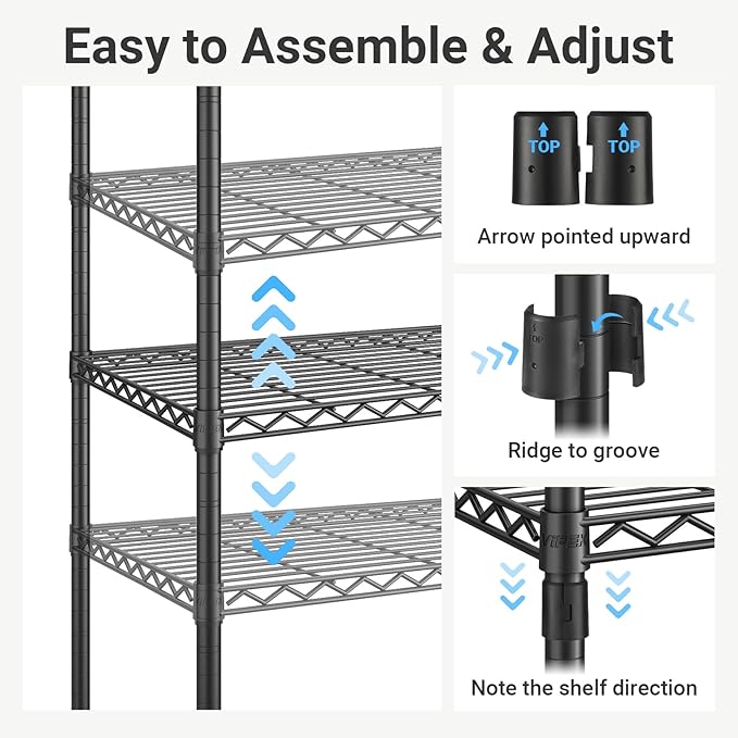 VIPEK R2C Medium Heavy Duty Clothes Rack Rolling Garment Rack with Cover Adjustable Clothing Rack for Hanging Clothes Portable Closets with Double Rods, Black Rack with Black Upgraded Polyester Cover
