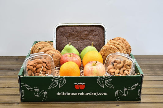 "Sweet Treats & Fruit Gift Box" Fruit, Bakery, & Nuts Gift Box for any Occasion - Thank You, Get Well, Birthday, Anniversary, Sympathy, Graduation, Holiday