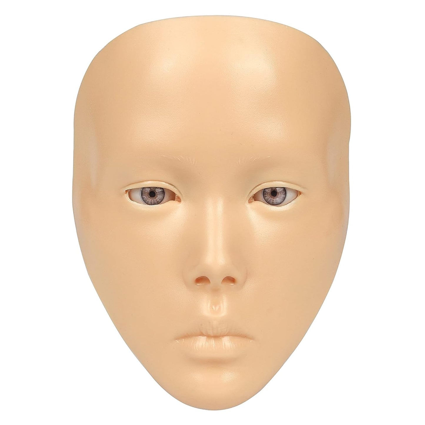 Makeup Practice Mannequin Face, 5d Reusable Silicone Makeup Practice Board Full Face with Makeup Brushes Sponge Set and Eyeshadow Board Makeup Kit for Makeup Artist, Girl's Gift Or Professionals