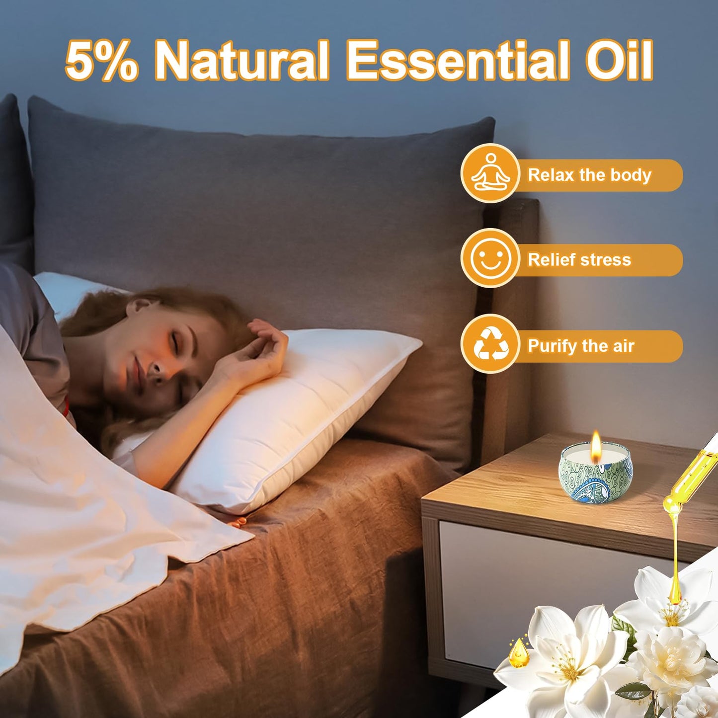 Scented Candles Gifts for Women, 12 Pack Natural Soy Candles for Home Scented, Aromatherapy Candle Set Gift for Women, Men, Friends Birthday, Mother's Day, Christmas