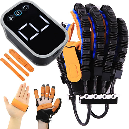 Rehabilitation Robot Gloves for Stroke Rehab, Hand Strengthening Devices, Speed Adjustable, with Split Finger Training and Mirror Training, Easy to Wear