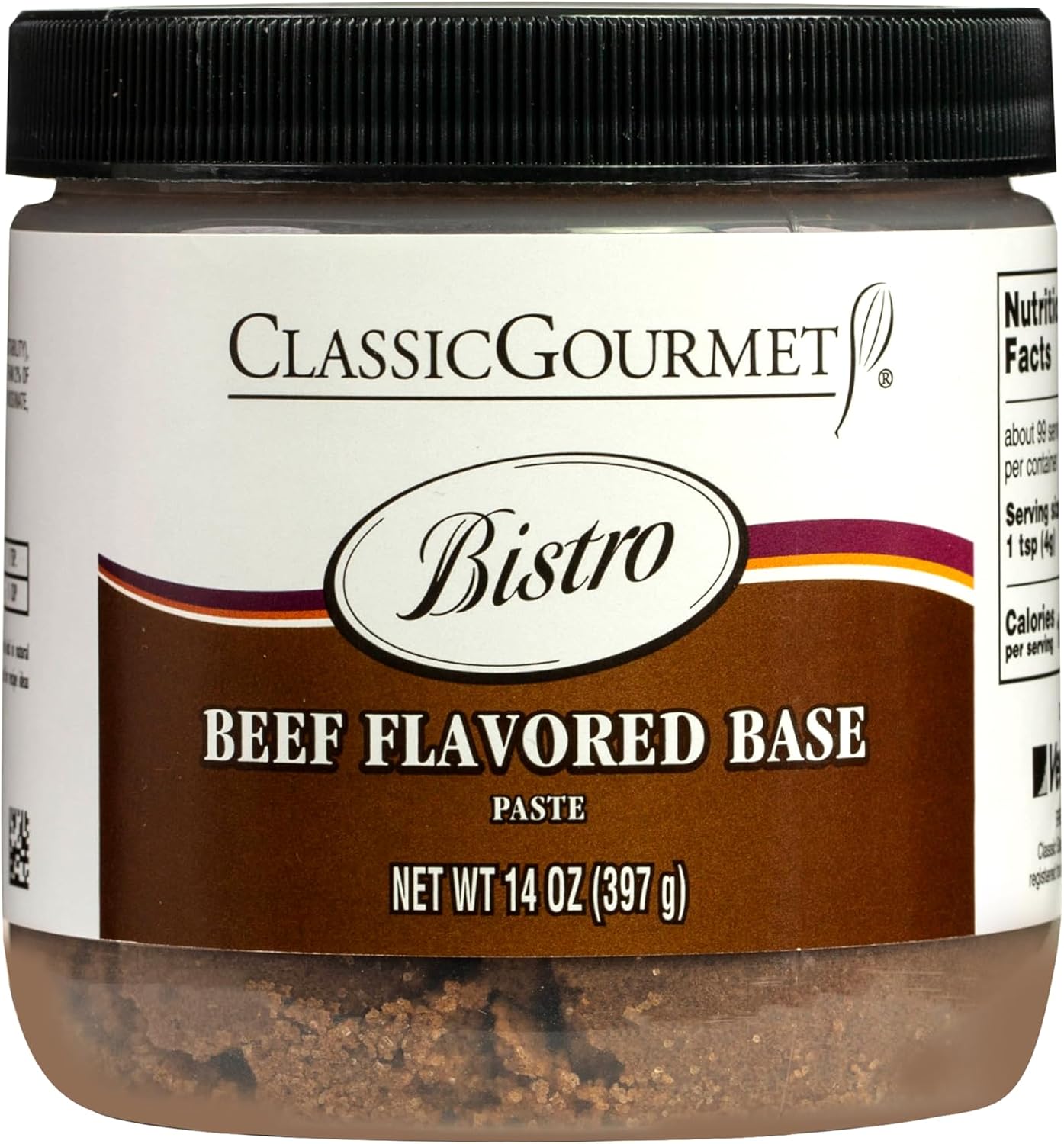 Ventura Foods Classic Gourmet Bistro Beef Flavored Base Paste - Culinary-Grade Base for Broth Concentrate Stock & Bouillon for Chuck Roast, Ground Beef & Stew Meat Recipes - 16 Oz Jar