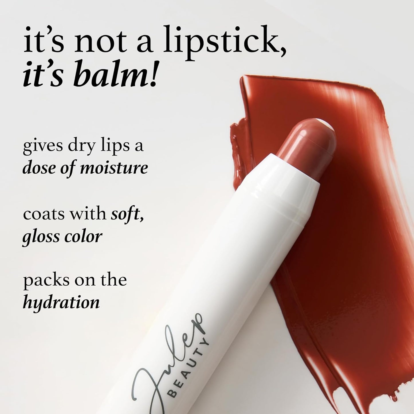 Julep It's Balm Tint of Color Lip Balm - Sahara Sunset | Hydrating Lip Color with Vitamin E Core | Natural Gloss Finish | Vegan & Cruelty-Free