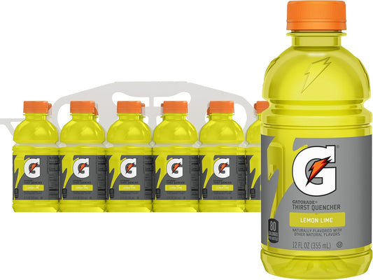 Gatorade Thirst Quencher, Lemon-Lime, 12 Fl Oz (Pack of 12)