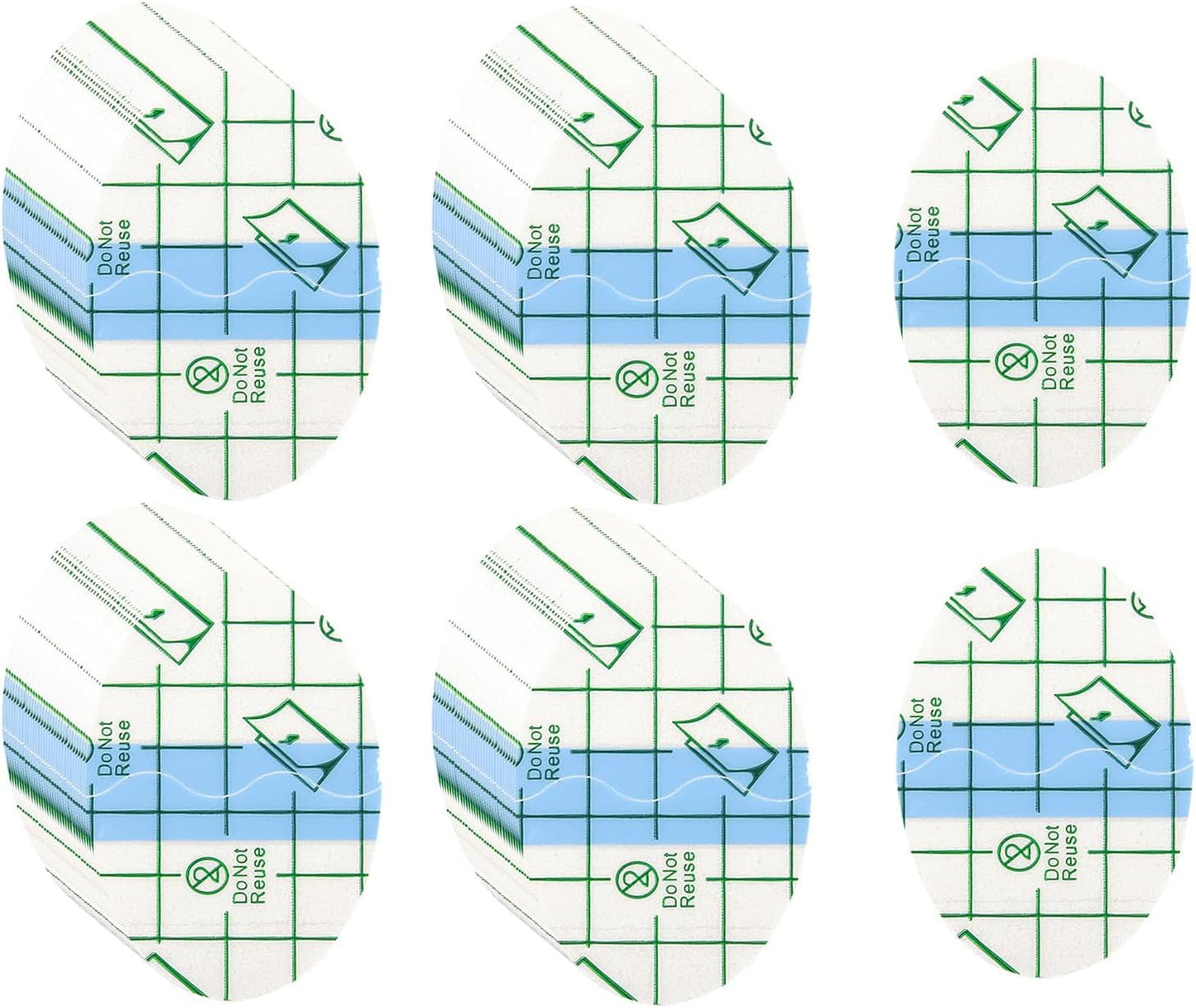 200pcs Transparent Stretch Adhesive Bandage Waterproof Bandage, Ellipse Transparent Film Dressing Tapes for Swimming Shower (1.7 * 2.6 Inch)