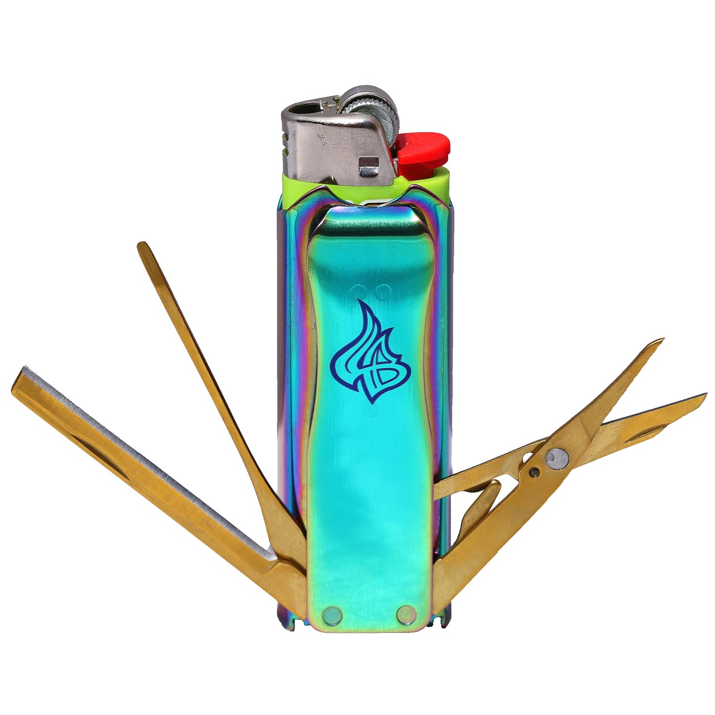 LighterBro Multitool Lighter Sleeve (Green Goddess)
