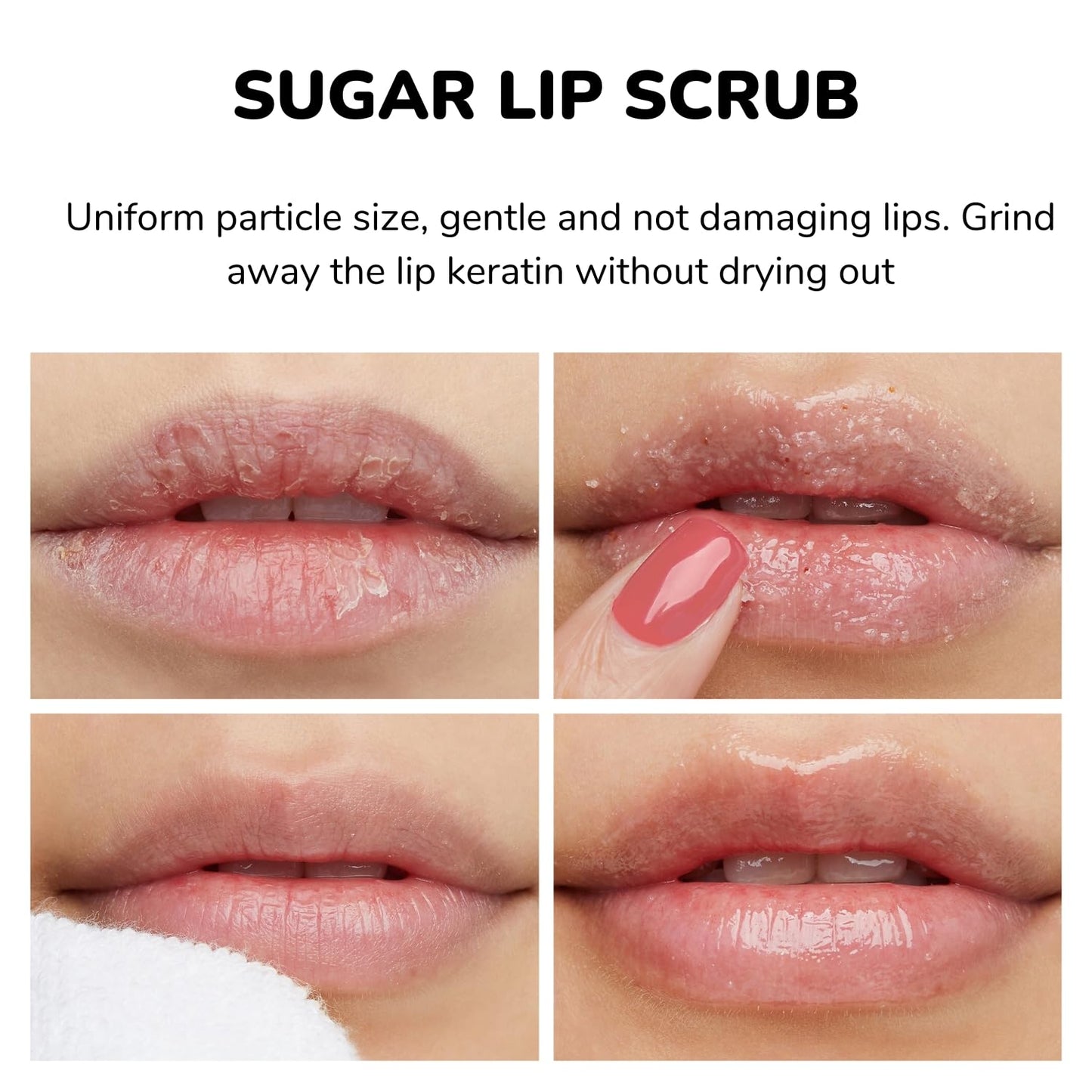 Lip Mask & Scrub Set(Honey + Milk Protein + Oat), Overnight Moisturizer for Cracked & Dry Lips Care, Hydrating Plumper Kit, Sugar Exfoliator Gift for Women