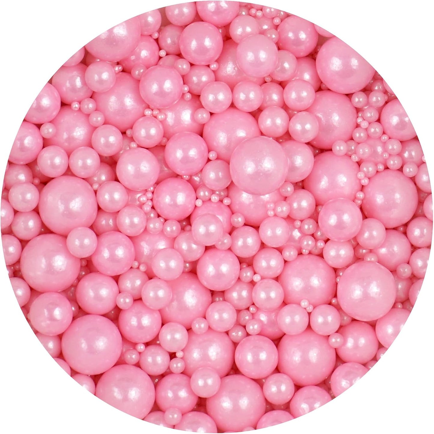 Pink Pearl Sugar Sprinkles 4.58 oz, Pink Sprinkles For Cake Decorating, Pink Sprinkles Edible, Pink Sprinkles For Cupcakes