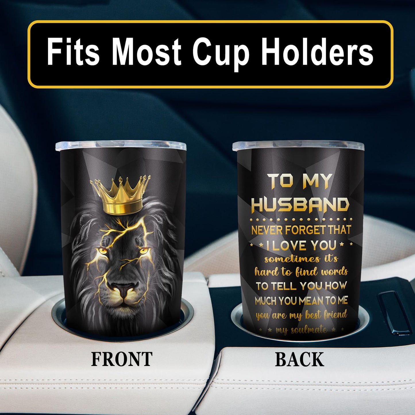 kirusel Gifts for Husband, Fathers Day Husband Gifts, Husbands Birthday Gift Ideas, Birthday Gift for Husbands from Wife, Best Presents for Him Tumblers Mug 20oz(1pc)