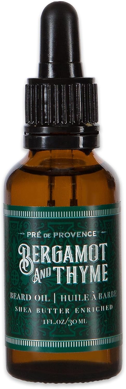 Pre de Provence Bergamot & Thyme Beard Oil, Shea Butter Enriched, 30 ML