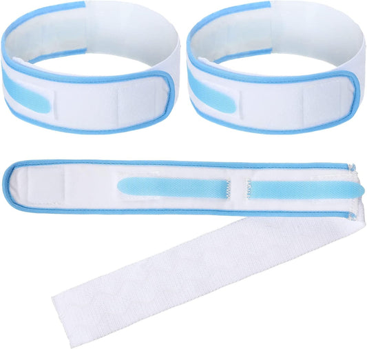 Tondiamo 4 Pcs Catheter Holder Urine Drainage Bag Leg Band Band Straps Anti Slip Urinary Catheter Bag Leg Holder Elastic Foley Stabilization Device for Men Women, 2 x 23.6 Inch(Blue)