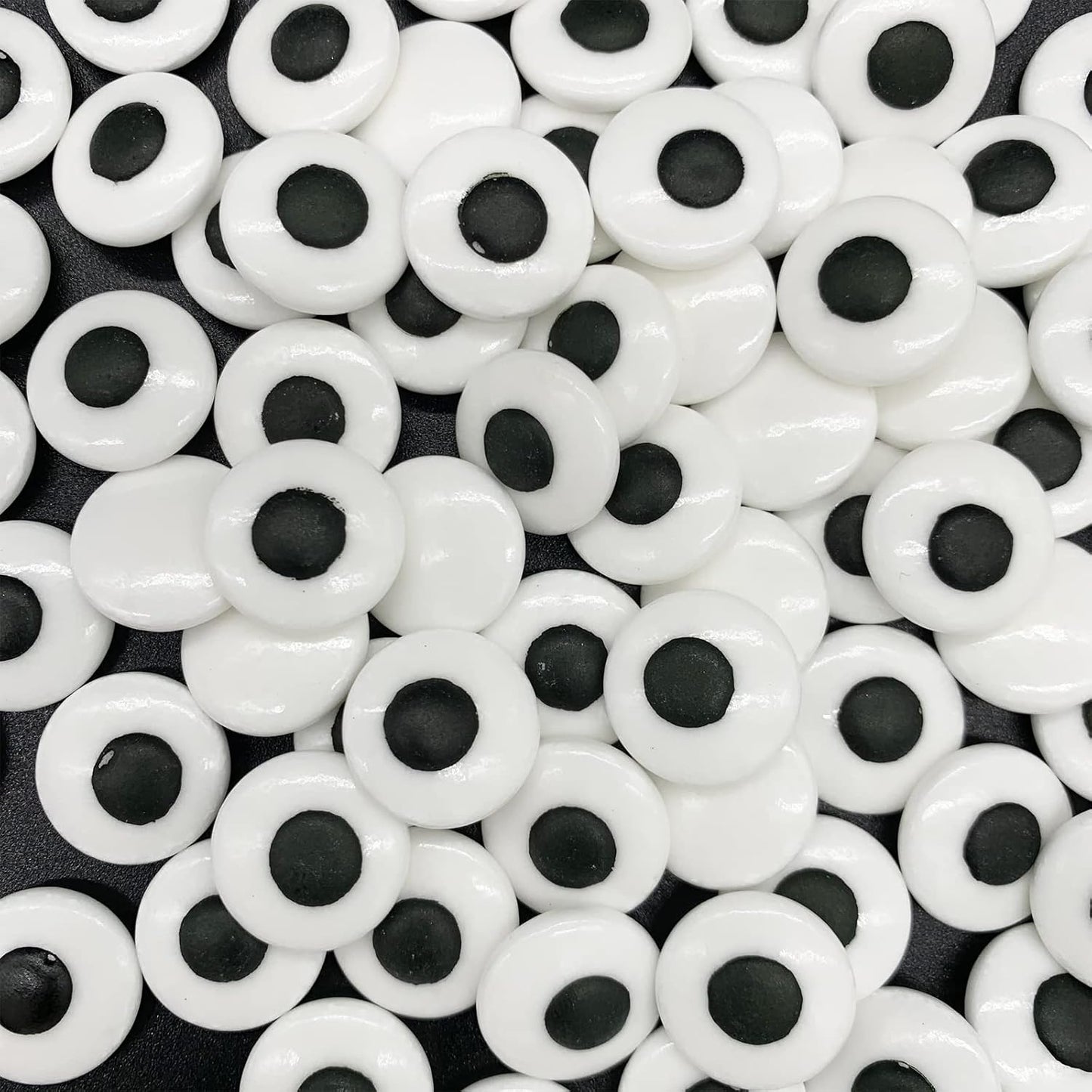 Weraru Big Candy Eyeballs Eye Ball Sweets Cake Cupcake Toppers Cookie Dessert Sprinkles Decorations for Christmas Birthday Party Supplies 4.2Ounce