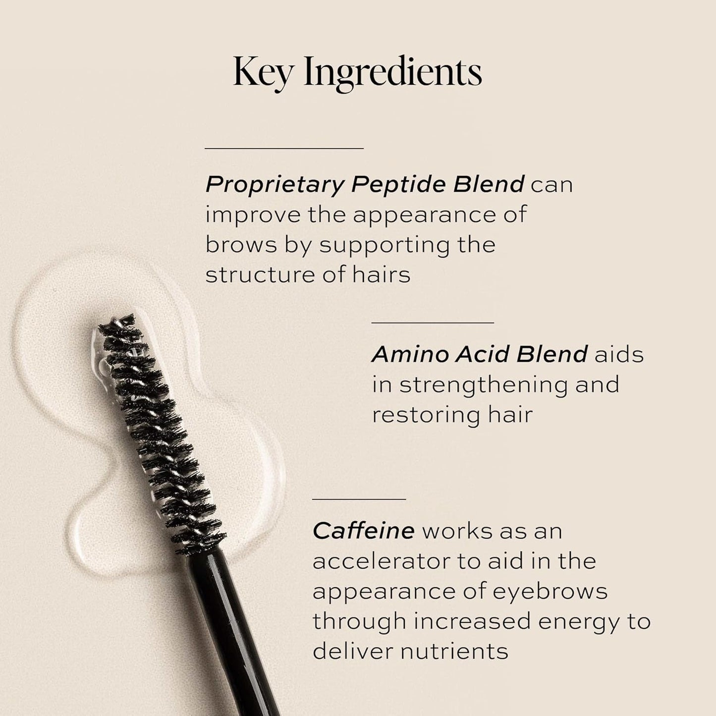 DIME Beauty Eyebrow Enhancing Gel, Clear Eyebrow Gel to Promote Fuller, Thicker, Stronger Brows, 0.20 oz / 6 mL