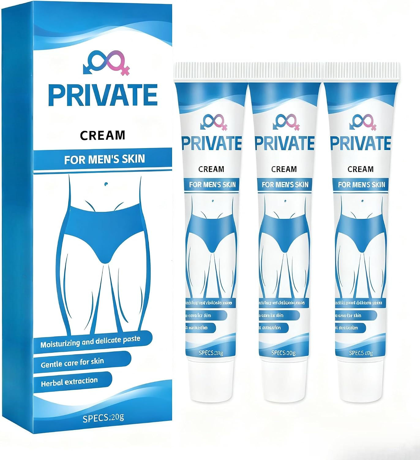 Men‘s Comfort Cream - Herbal Soothing & Moisturizing Cream for Daily Wear, Fast Absorbing Non-Greasy Formula for Gentle Relief (3)