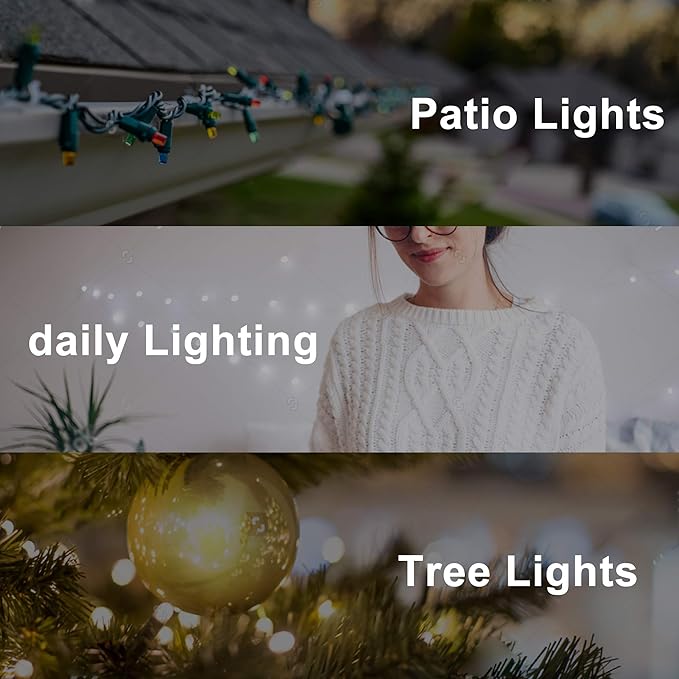 Holiday Light Clips Christmas Light Clips Outdoor Hang Gutter Hooks for Christmas Decoration String Lights Weatherproof Outdoor Lights Clips for Halloween Xmas(100 Pieces)