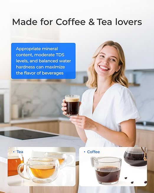 Waterdrop PT-07B Water Filter Pitcher, 10-Cup, NSF Certified, 200-Gallon Long-Life Filter, Improves Coffee & Tea Taste, Reduces PFOA/PFOS and Chlorine, 5X Longer Filter Life, Blue