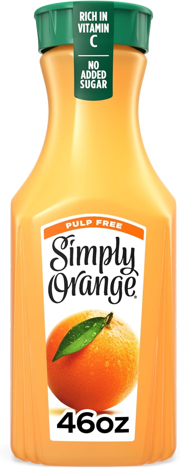 SIMPLY ORANGE JUICE - PULP FREE, 46oz