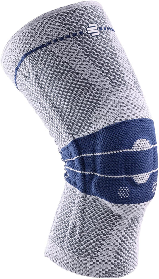 Bauerfeind - GenuTrain - Knee Brace - Targeted Support for Pain Relief and Stabilization of The Knee, Provides Relief of Weak, Swollen, and Injured Knees- Size 2 - Color Titanium