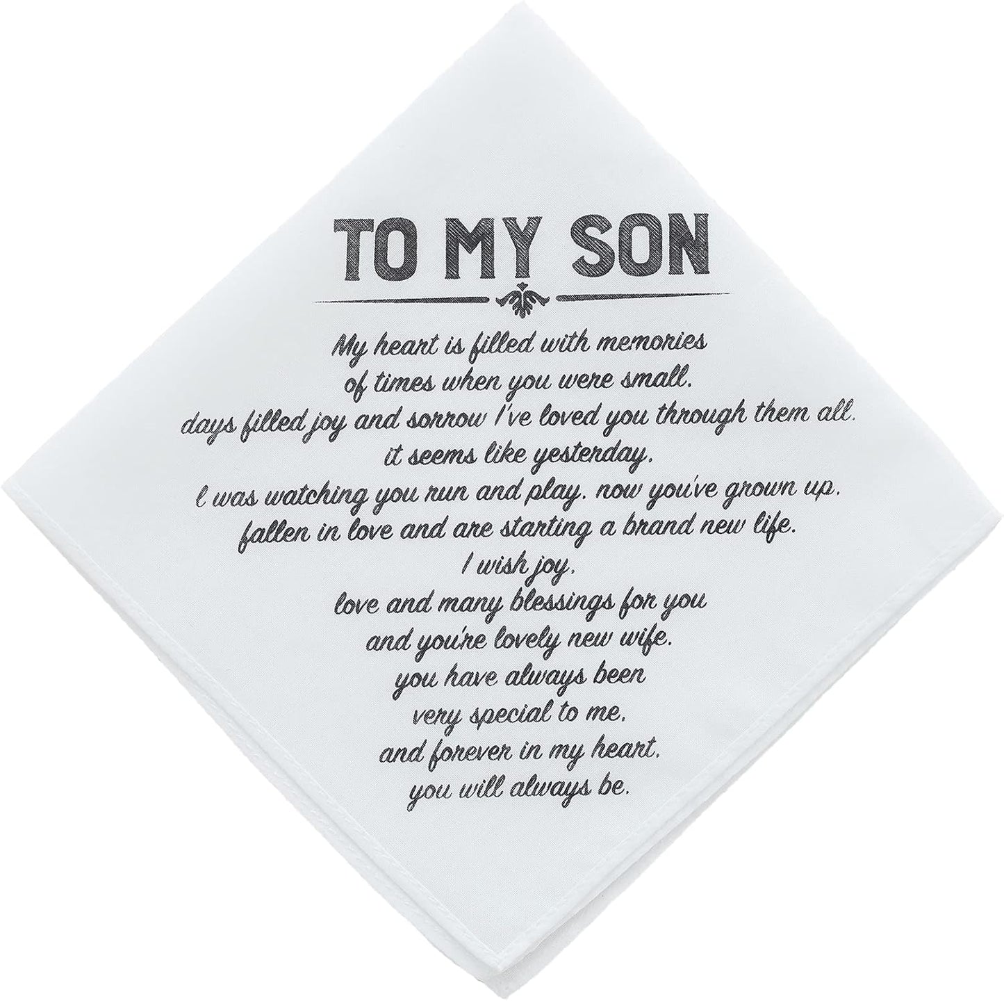 Father Of The Bride Handkerchief Gifts Wedding Gift From Daughter, White Handkerchiefs For Bridal's Father