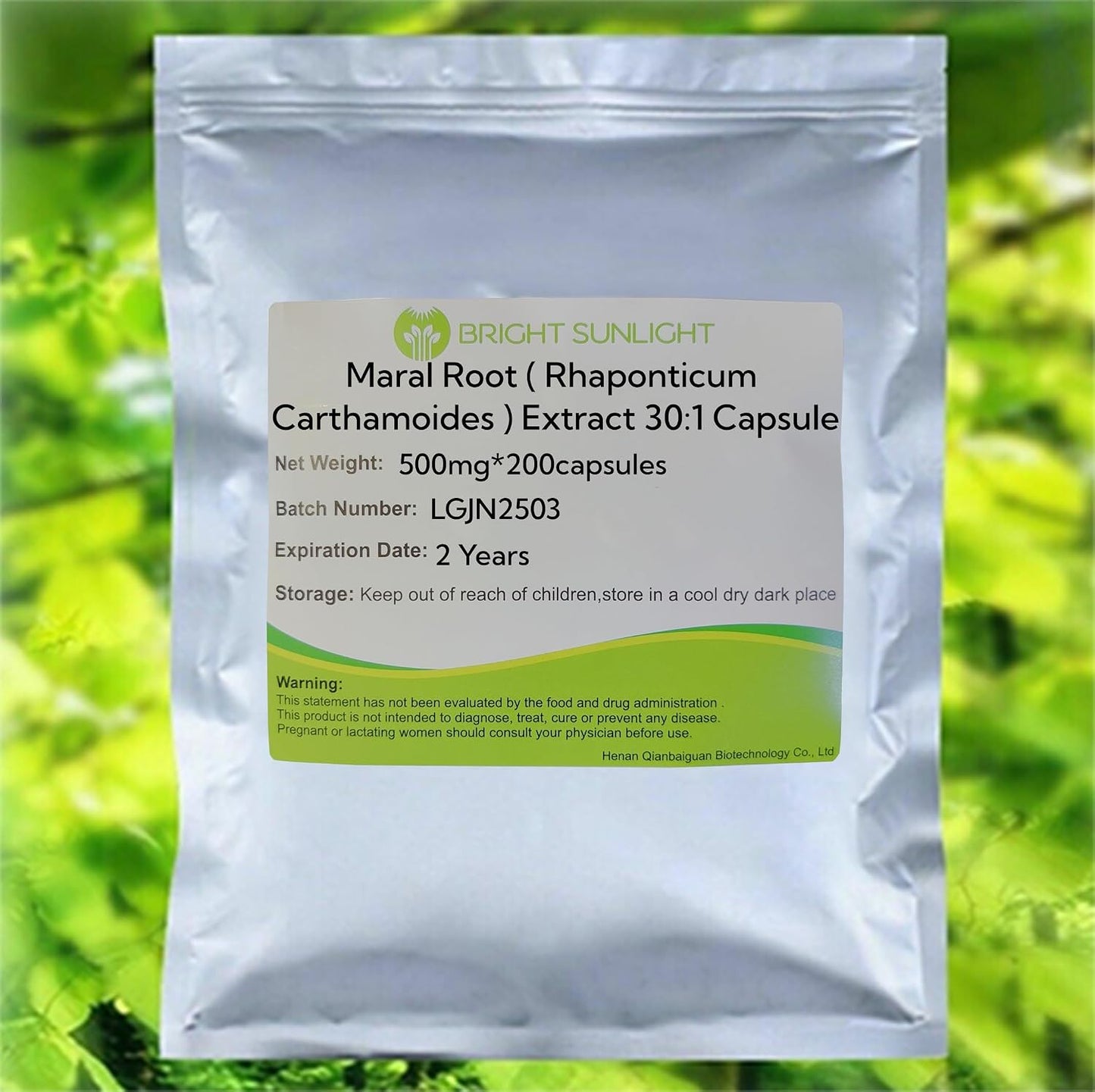 Maral Root (Rhaponticum Carthamoides) Extract 30:1 Capsule 500mg*200capsules