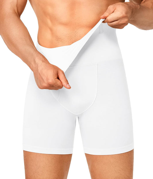 Nebility Shapewear Men Compression Shorts - Slimming Body Shaper Tummy Control Underwear Boxer Briefs