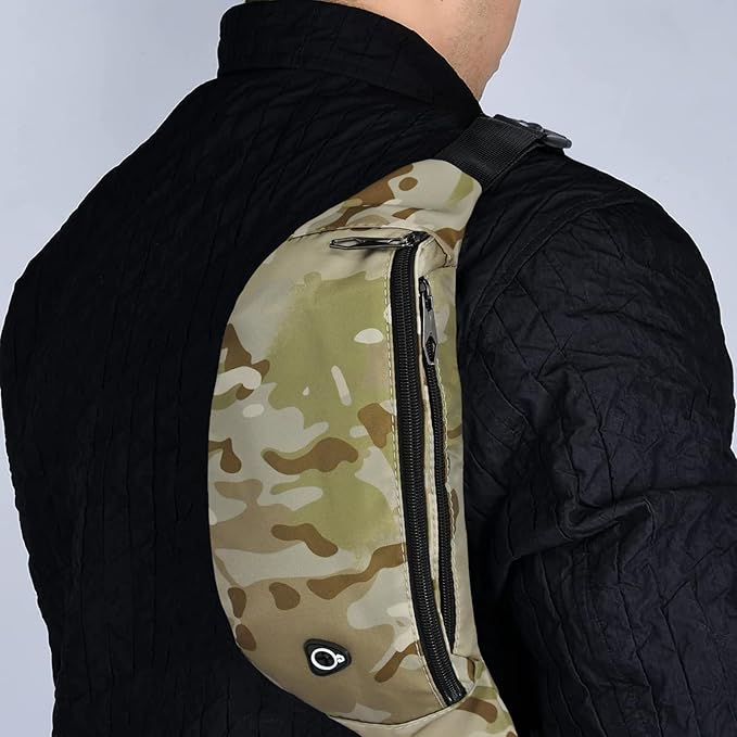 Fanny Packs for Men and Women, Waterproof Sports Waist Pack Bag for Travel Hiking Running Hands-free