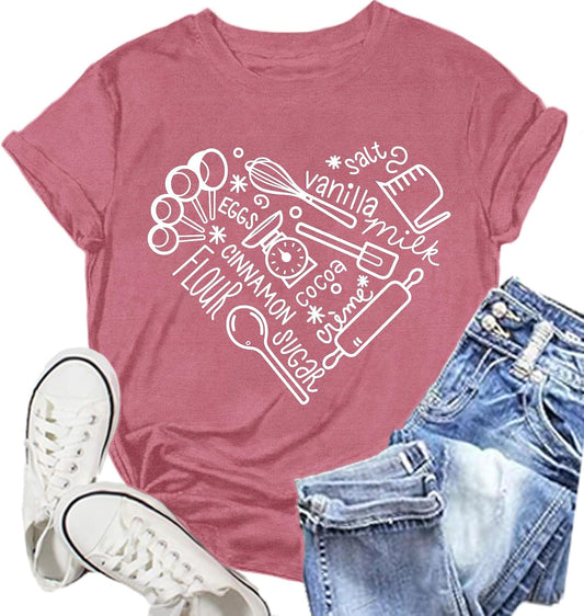 Cookie Baking Shirts for Women Cookie Day T-Shirt Baker Themed Tee Shirt