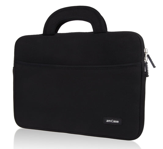 amCase 13.3-inch Laptop Case/Sleeve for Samsung Chromebook 2 /MacBook Air/Pro Retina Display/Toshiba Chromebook/Lenovo Yoga13 /ATIV Book 9 /Ultrabooks (Black) Protective Neoprene Cushion with Handle