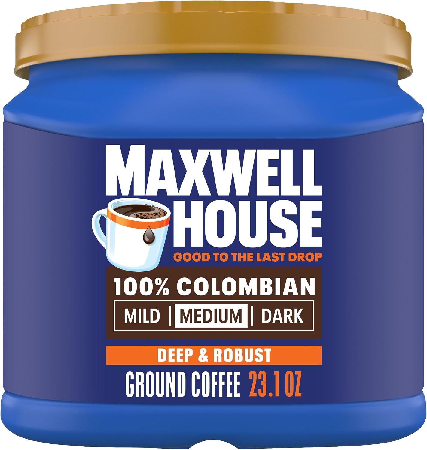 Maxwell House 23.1oz Ground Coffee Medium 100% Colombian Roast