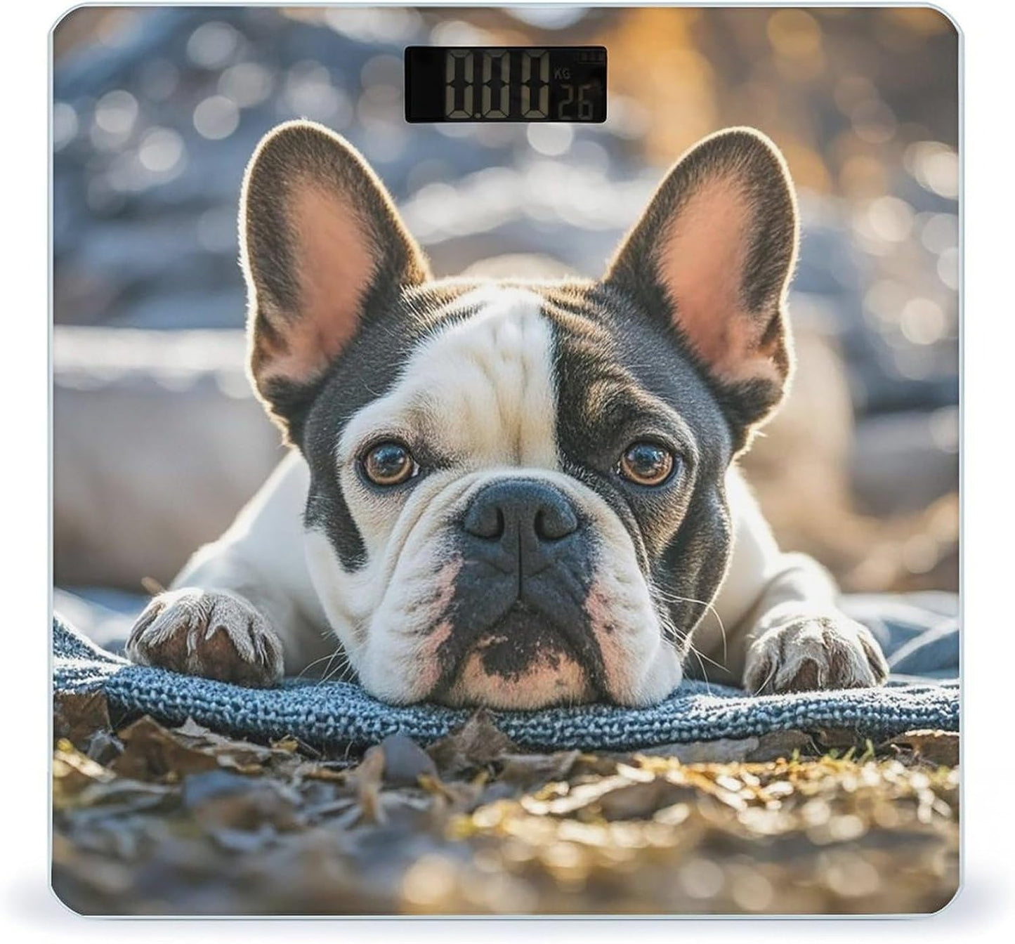 French Bulldog Dog Cute Smart Scale for Body Weight Accurate Digital Bathroom Scale with Large Display Weight Scales High Precision Weighing Machine
