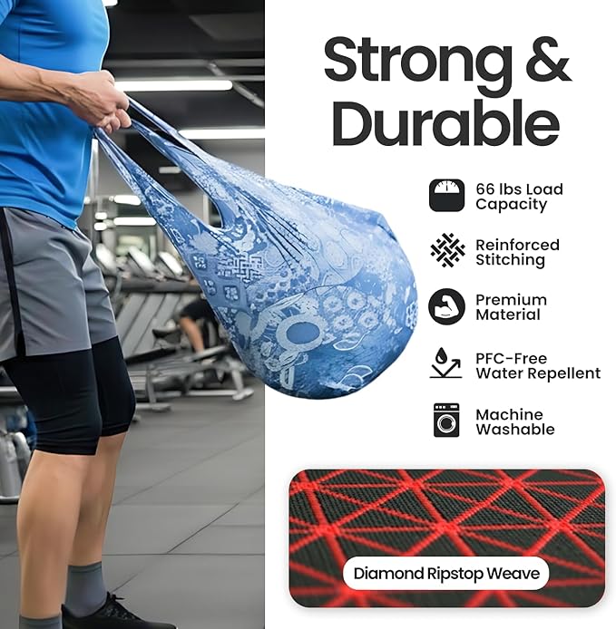 Nanobag Ultralight Foldable Tote for Women & Men, Reusable Grocery & Travel Bag, Packable Collapsible Compact Market Essential (Standard Duck)