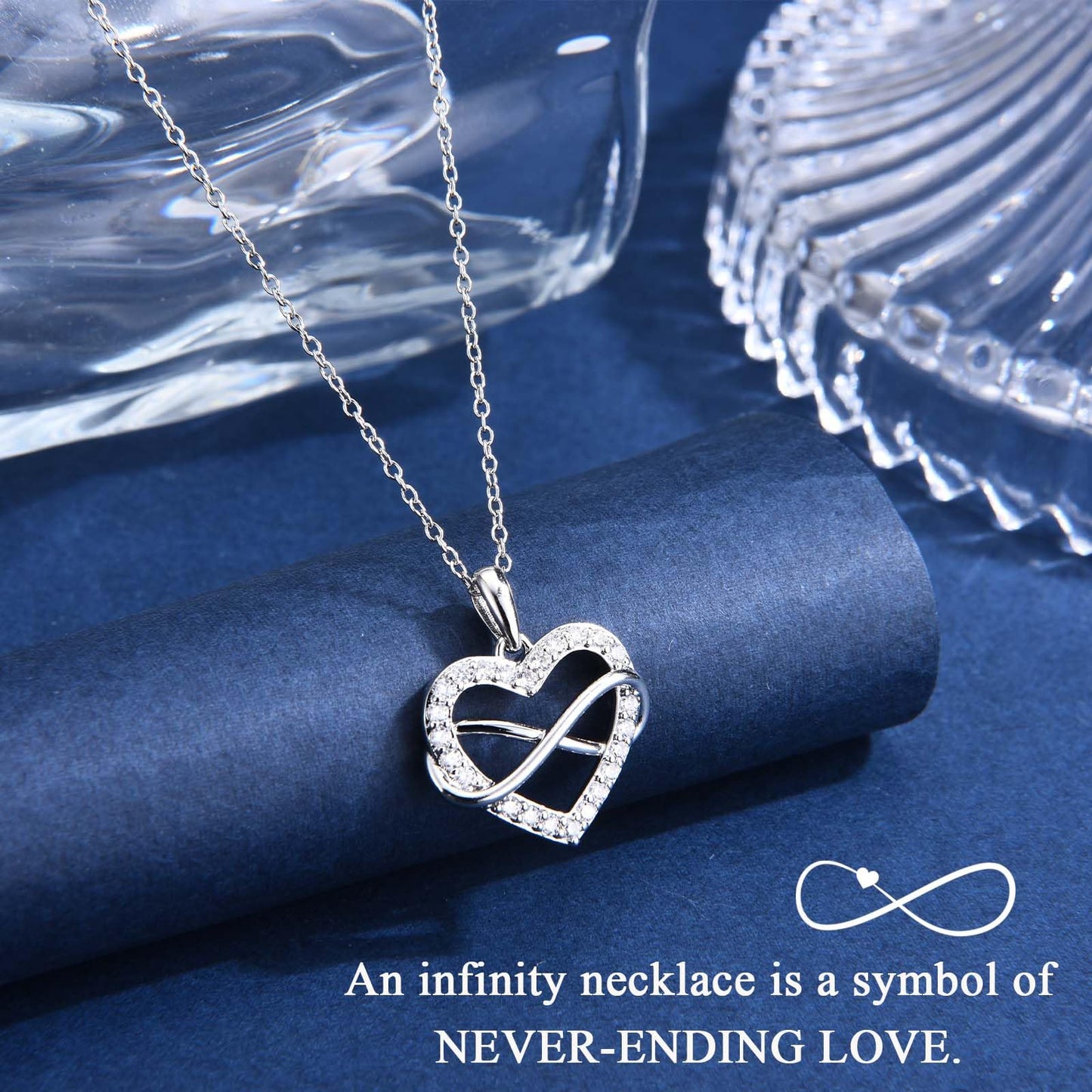 Sister Gifts from Sister Brother, Trendy Infinity Hearts Sister Necklace as Big Sister Christmas Birthday Mothers Day Valentines Day Easter Stocking Stuffers Graduation Back to Shool Gifts Presents