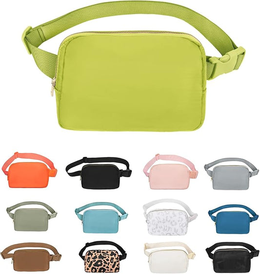 VOROLO Fanny Pack For Women And Men Crossbody Bag Belt Bag with Adjustable Strap Graduation Gifts Grass Green