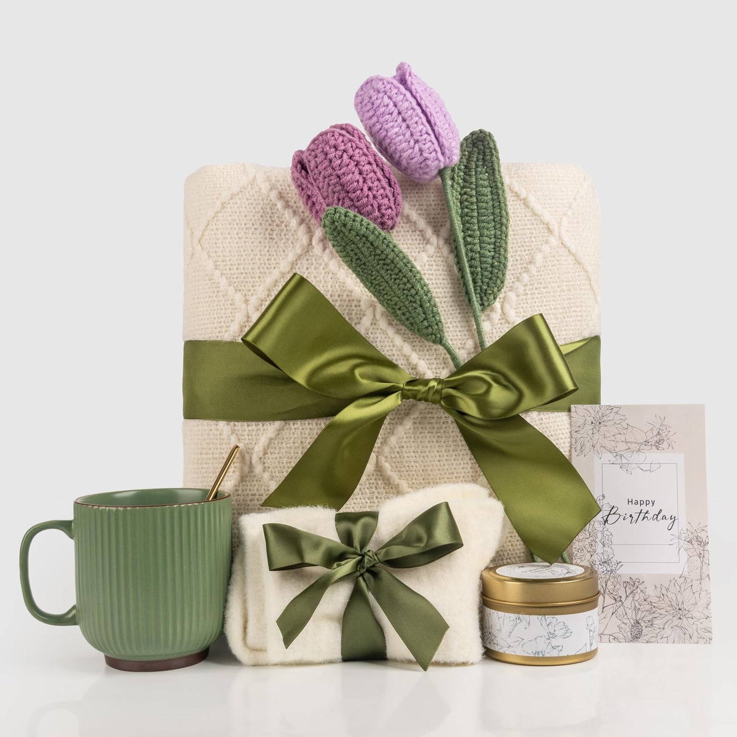 Anforsun Birthday Gifts for Women, Self Care Gifts Get Well Soon Gifts Package, Relaxing Care Package, Happy Birthday Gift Basket for Women, Her, Mom, Sister, Best Friend, Wife, Girlfriend, Coworker