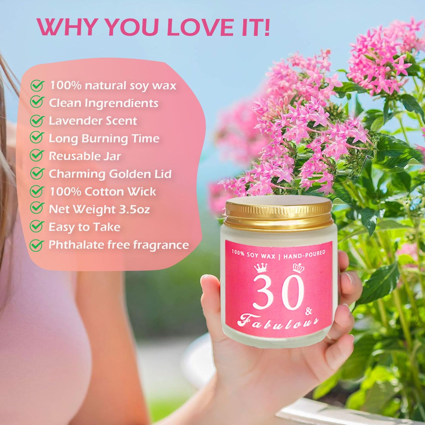 30th Birthday Gifts For Women, Happy 30 Year Old Birthday Basket Gifts Box for Her Women Friends Female Mom Wife Daughter Sister Girlfriend Coworker Bestie Birthday Unique