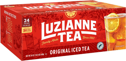 Luzianne Unsweetened Iced Tea Bags, Gallon Size, 24ct Box (Pack of 1)