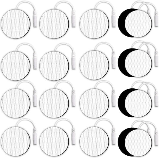 SM Electrodes TENS Unit Electrode Pads, TENS Unit Pads, TENS Unit Replacement Pads, TENS Pads, Adhesive Electrodes Pads for TENS Unit, 20PCS 2X2''Round SM Electrodes, Compatible with TENS 7000