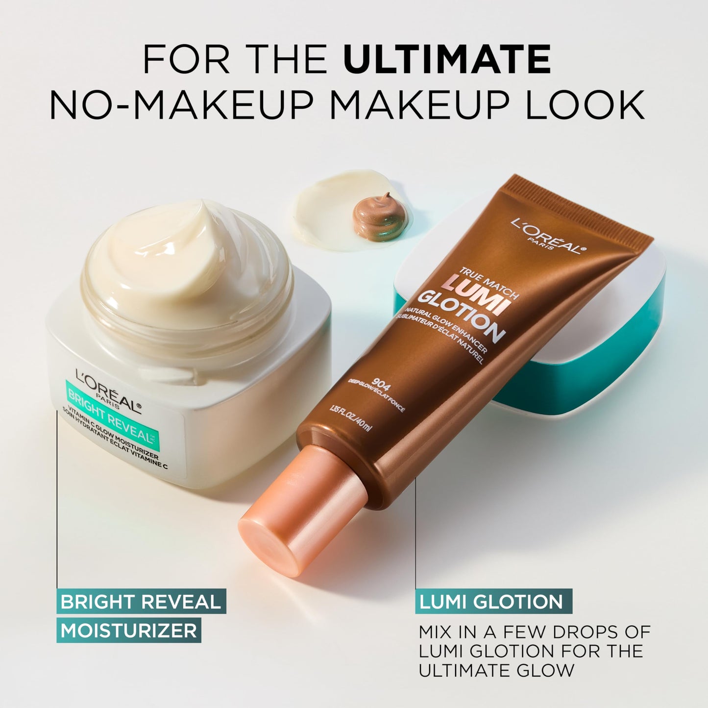 L'Oreal Paris Bright Reveal Vitamin C Glow Moisturizer, Supercharged Facial Moisturizer to Brighten Skin, Even Tone and Hydrate for 72HRs, Includes SPF 50 Sample