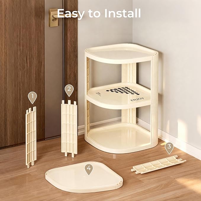 Vertical Shoe Rack 8 Tier Adjustable Shoe Organizer Small Shoe Shelf for Closet, Narrow Entryway, or Bedroom Easy to Assemble and Disassemble Holds Up to 8 Pairs of Shoes (White)