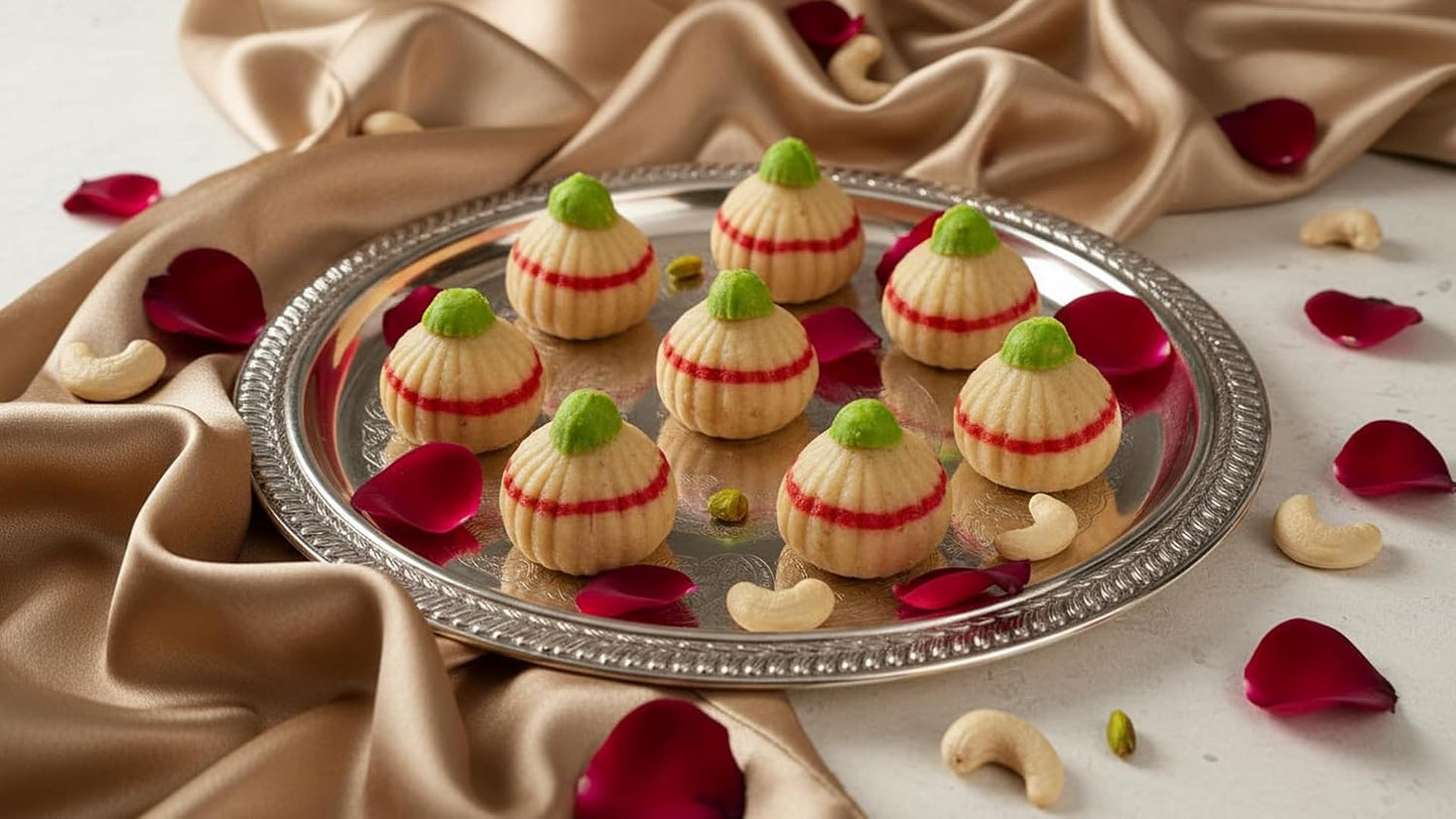 Ghasitaram Gifts Indian Sweets - Mawa Ring Modak 800 gms
