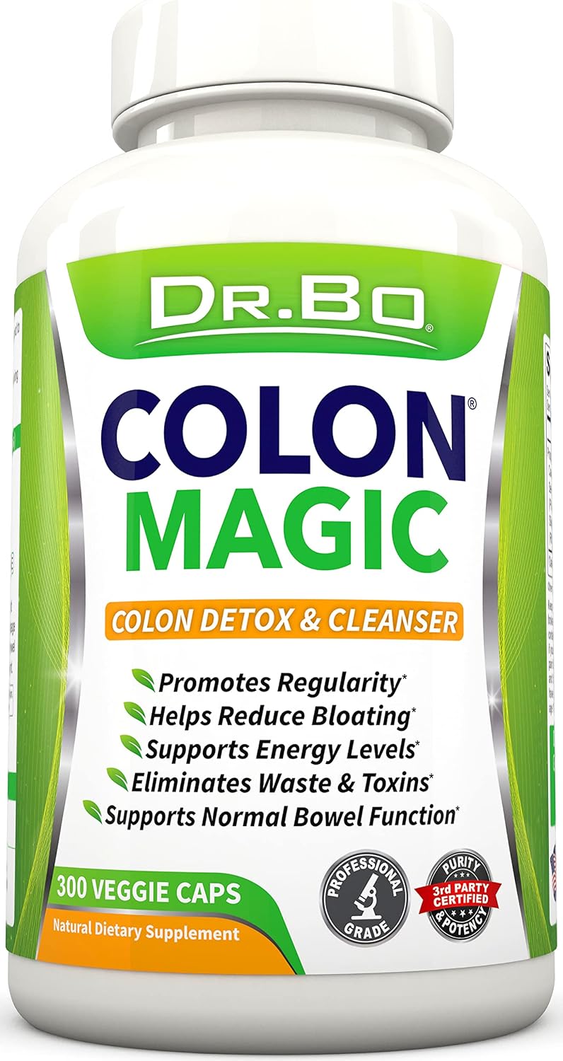 Colon Cleanse Detox Formula - Natural Bowel Cleanser Pills for Intestinal Bloating & Fast Digestive Cleansing - Daily Constipation Relief Supplement Gut, Belly, Stomach - Women Men Herbal Weight Flush
